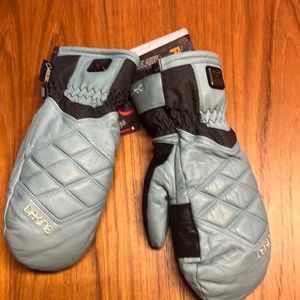 Blue women size Small ski mittens